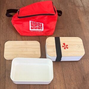 Yelp Elite Squad Bento Box Set (2 boxes) with Red Lunch Bag